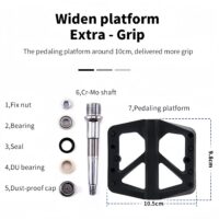 Universal 9/16" Bike Pedals - Anti-Slip Nylon Composite