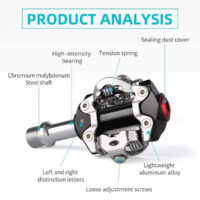 Mountain Bike SPD Clip Pedals Self-Lock System Pedals For Mtb