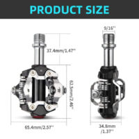 Mountain Bike SPD Clip Pedals Self-Lock System Pedals For Mtb