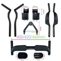 Sunremo Carbon Fiber Handlebar Road Bike Internal Wiring TT Rest Bar with Spacer