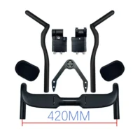 Sunremo Carbon Fiber Handlebar Road Bike Internal Wiring TT Rest Bar with Spacer