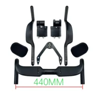 Sunremo Carbon Fiber Handlebar Road Bike Internal Wiring TT Rest Bar with Spacer