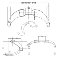 Carbon Fiber Road Bicycle Handlebars TT Bike Racing Handlebar 31.8mm Accessories