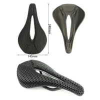 3D Printed Carbon Saddle Comfortable Road MTB Bike Seat Cozy Honeycomb Cushion