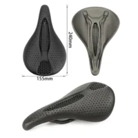 3D Printed Carbon Saddle Comfortable Road MTB Bike Seat Cozy Honeycomb Cushion