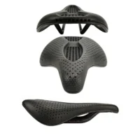 3D Printed Carbon Saddle Comfortable Road MTB Bike Seat Cozy Honeycomb Cushion