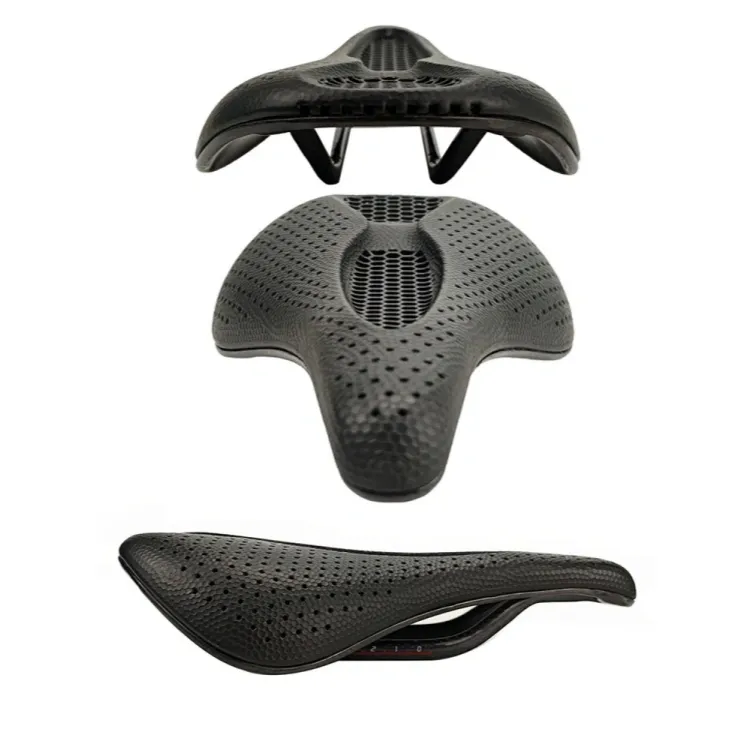 3D Printed Carbon Saddle Comfortable Road MTB Bike Seat Cozy Honeycomb Cushion