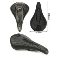 3D Printed Carbon Saddle Comfortable Road MTB Bike Seat Cozy Honeycomb Cushion