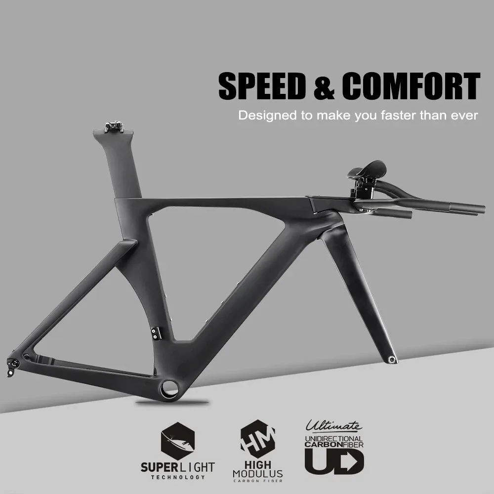 Sunremo T1100 Carbon TT Frame Time Trial Bike Aero Racing Triathlon Bicycle
