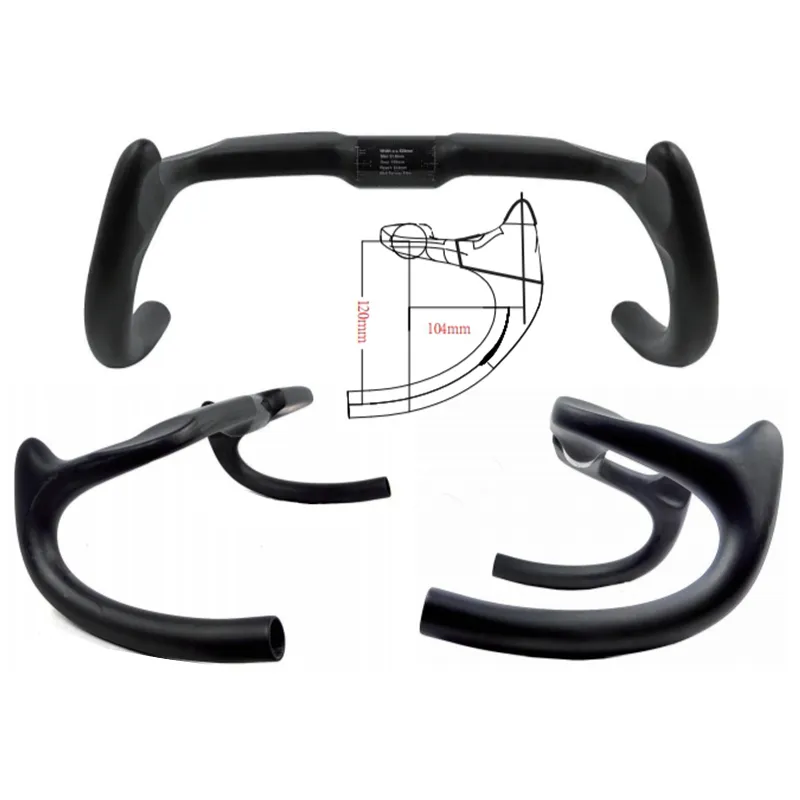 Sprint Track Handlebar 260g Carbon Bike Handle bar  Drop 120MM Reach 104MM