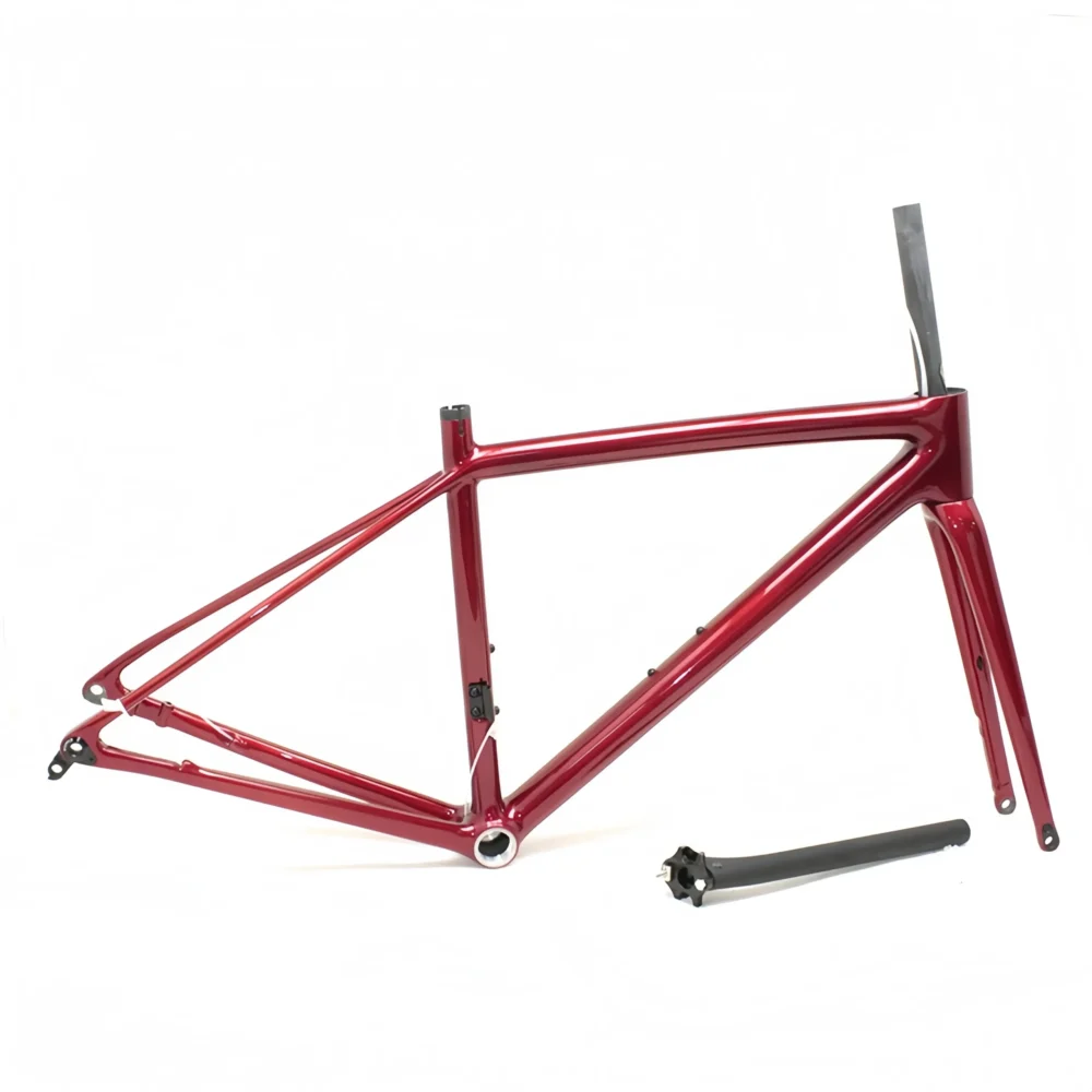Thru-axle Disc Brake 680g Supperlight Carbon Fiber Road Frame