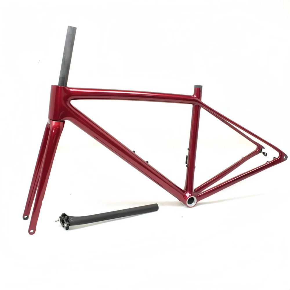 Thru-axle Disc Brake 680g Supperlight Carbon Fiber Road Frame