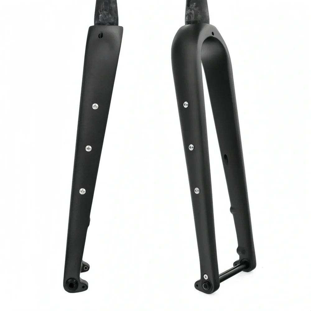700C Full Carbon Gravel Bicycle Rigid Fork Disc Brake Thru Axle Road Bike Fork
