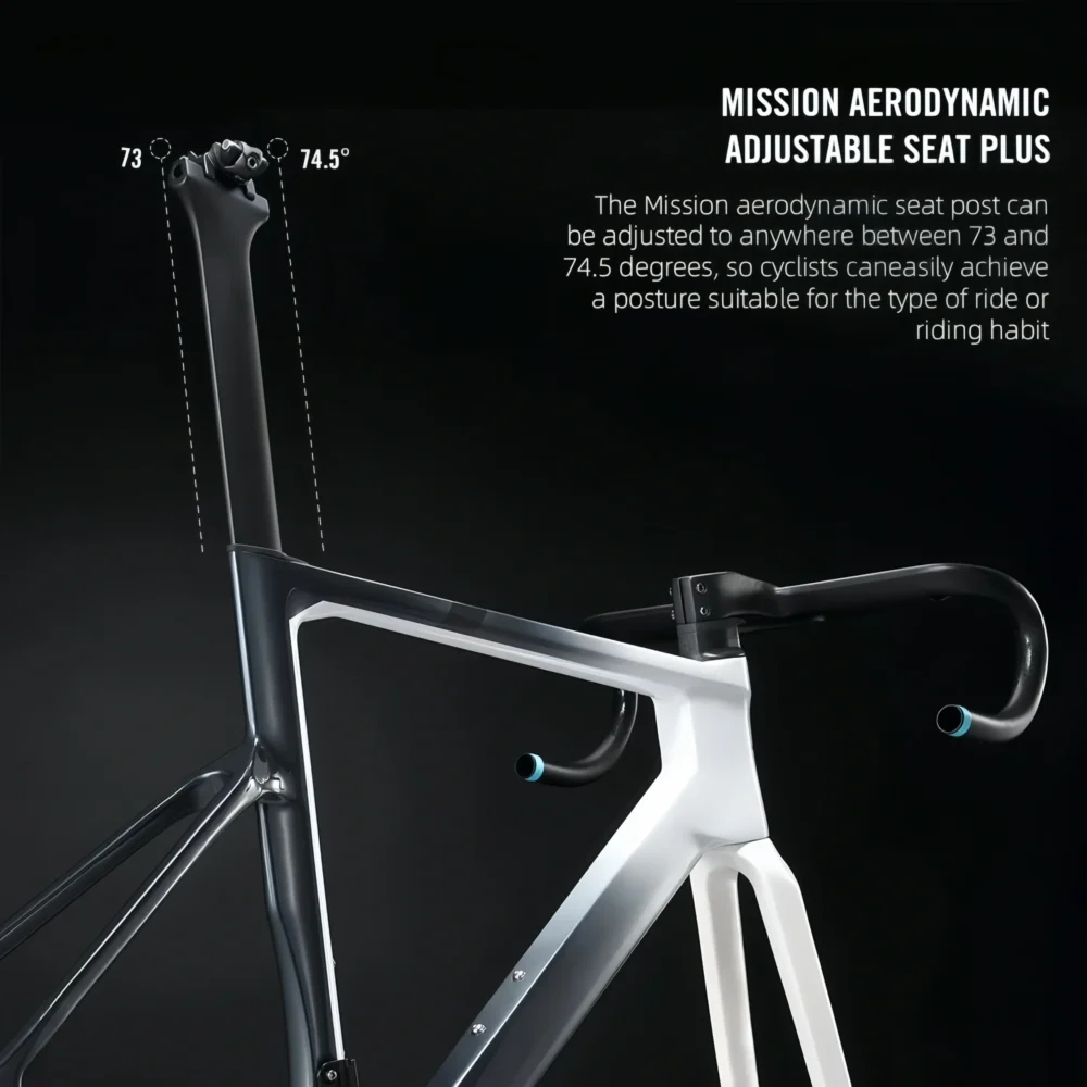 700C Carbon Road Bike Frame Fully Hidden Cable FrameSet Thru Axle 142 Disc Brake