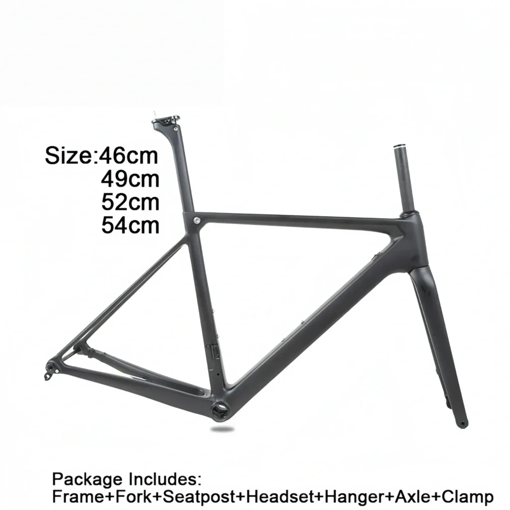 T1000 carbon fiber disc brake road frame bike frame lightweight design