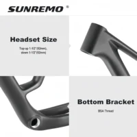 SR-M08 T1000 Carbon Mountain Bike Frame UDH Hanger 12x148mm Boost Travel 110mm 29er Hardtail MTB Carbon Frame