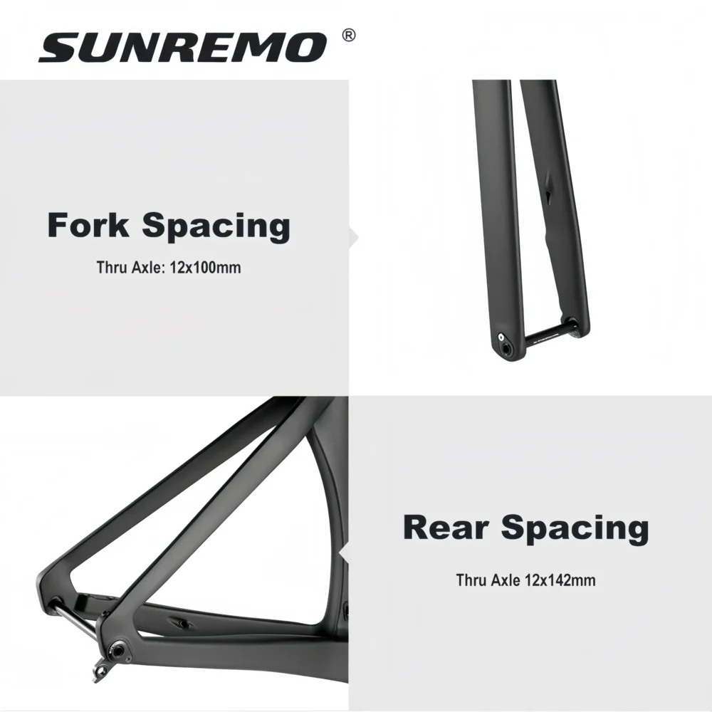R065 | Aero Carbon Road Bike Frame Disc Brake Full Hidden Cable 700x32C Race Bicycle Carbon Frameset