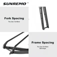 G026 Full Internal Cable Carbon Gravel Bike Frame 2026 New Down Tube Storage Box UDH Hanger Gravel Bicycle Frameset