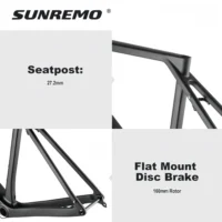 G068 Race Gravel Bike Frame 700x47C UDH Hanger T47 BB Aero Gravel Bicycle Carbon Frameset