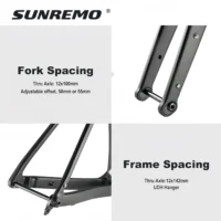 G068 Race Gravel Bike Frame 700x47C UDH Hanger T47 BB Aero Gravel Bicycle Carbon Frameset