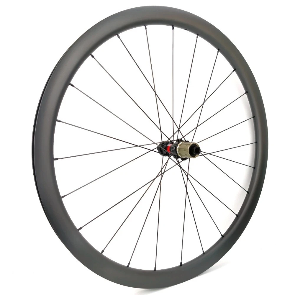 TCF243-3 700C Road Bike Disc Brake Carbon Wheels 25 Width 35mm Depth Tubeless Center Lock