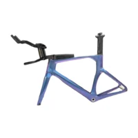 High-quality Carbon Fiber TT Time Trial/triathlon Bicycle Frame with Color-changing Finish