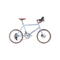 Light Blue & White 20" Mini Velo - Drop Bars Urban Commuter