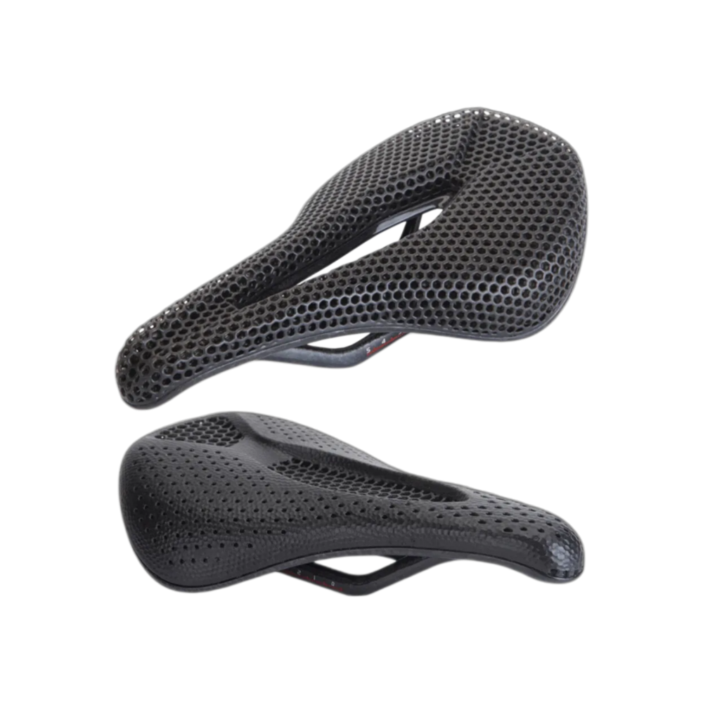 3D Printed Carbon Saddle Comfortable Road MTB Bike Seat Cozy Honeycomb Cushion