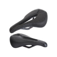 3D Printed Carbon Saddle Comfortable Road MTB Bike Seat Cozy Honeycomb Cushion