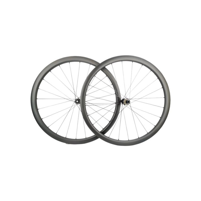 700C Road Bike Disc Brake Carbon Wheels 25 Width 35mm Depth Tubeless Center Lock