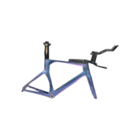 High-quality Carbon Fiber TT Time Trial/triathlon Bicycle Frame with Color-changing Finish