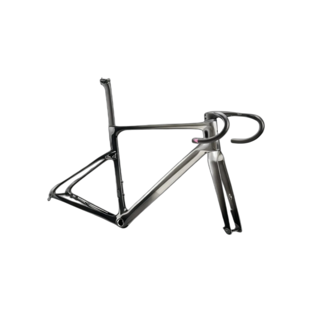 685g Bare Carbon Frame Set Wind Eye Aero Rapier Integrated Handlebar