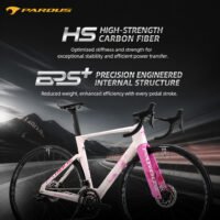 PARDUS Spark Sport QED Carbon Fiber Road Bike – 2x12 Electronic Shifting, Aero Frame, Hydraulic Disc Brakes