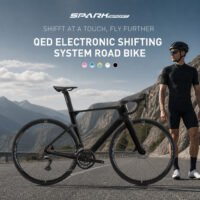 PARDUS Spark Sport QED Carbon Fiber Road Bike – 2x12 Electronic Shifting, Aero Frame, Hydraulic Disc Brakes