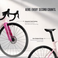 PARDUS Spark Sport QED Carbon Fiber Road Bike – 2x12 Electronic Shifting, Aero Frame, Hydraulic Disc Brakes