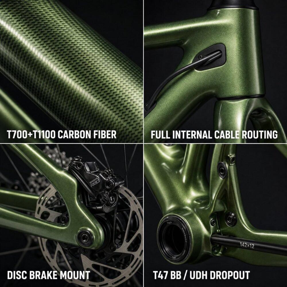 SUNREMO R69 Carbon Road Bike - Lightweight Disc Road Bike & Frameset