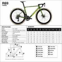 SUNREMO R69 Carbon Road Bike - Lightweight Disc Road Bike & Frameset