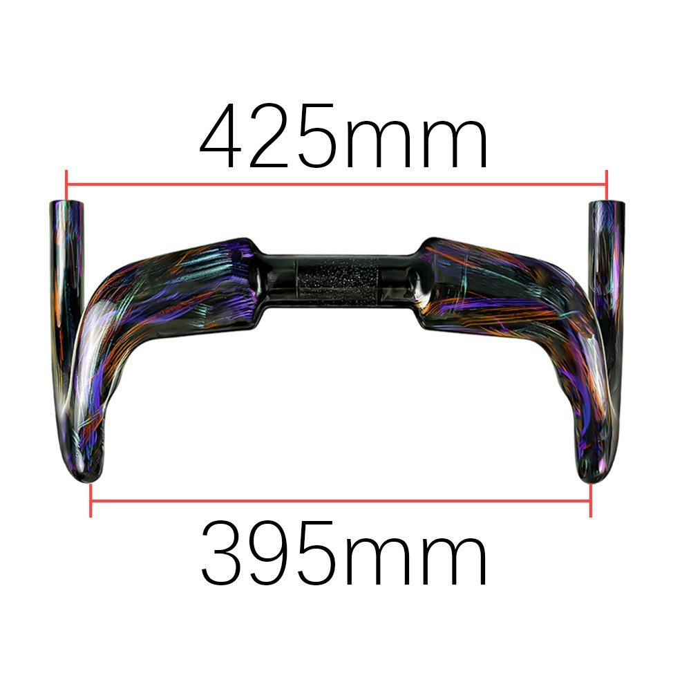 2026 Fixed All-Carbon Wire-Drive Track Bike Handlebars, Drop Bars, Fixed Gear Handlebars, Painted Version